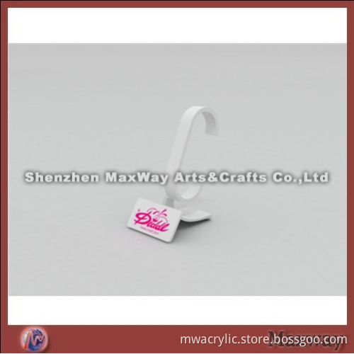 White Finely Designed Single Acrylic Watch Display/Holder